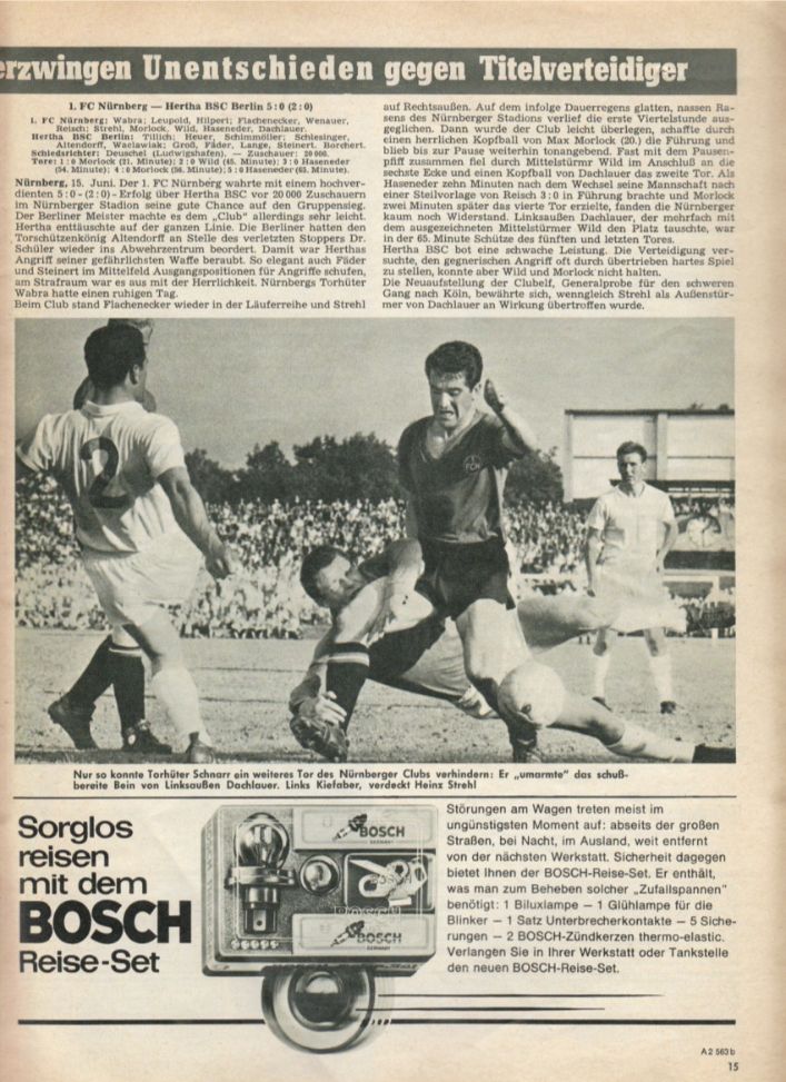 FUSSBALL MEISTERSCHAFT 1963